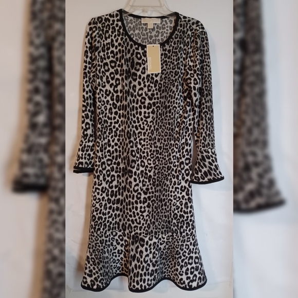 Michael Kors Leopard Print Dress - Picture 1 of 7